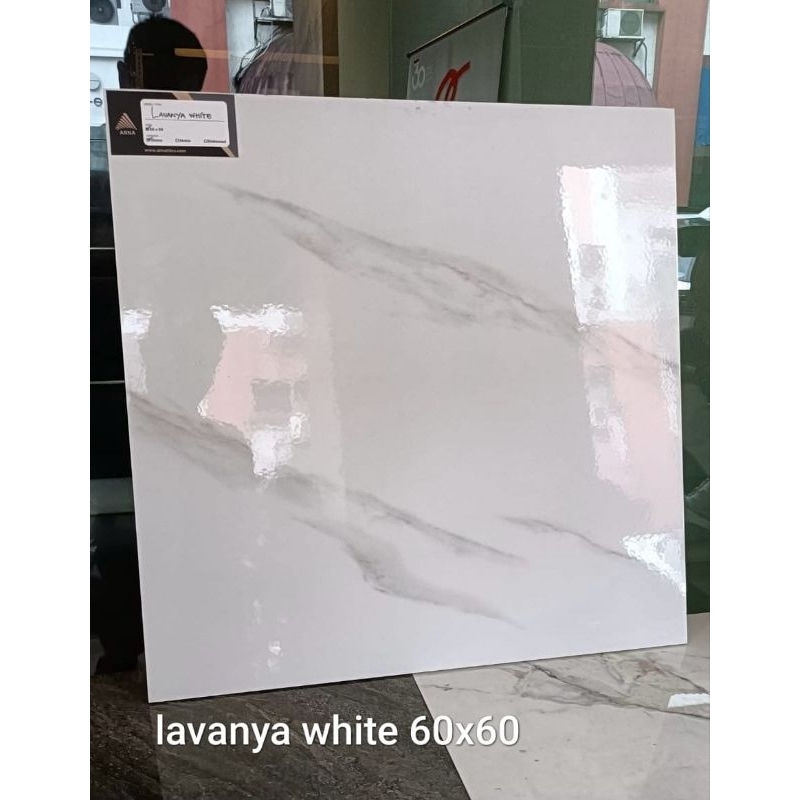 GRANITE 60X60 LAVANYA WHITE GLOSSY KW1  - ARNA