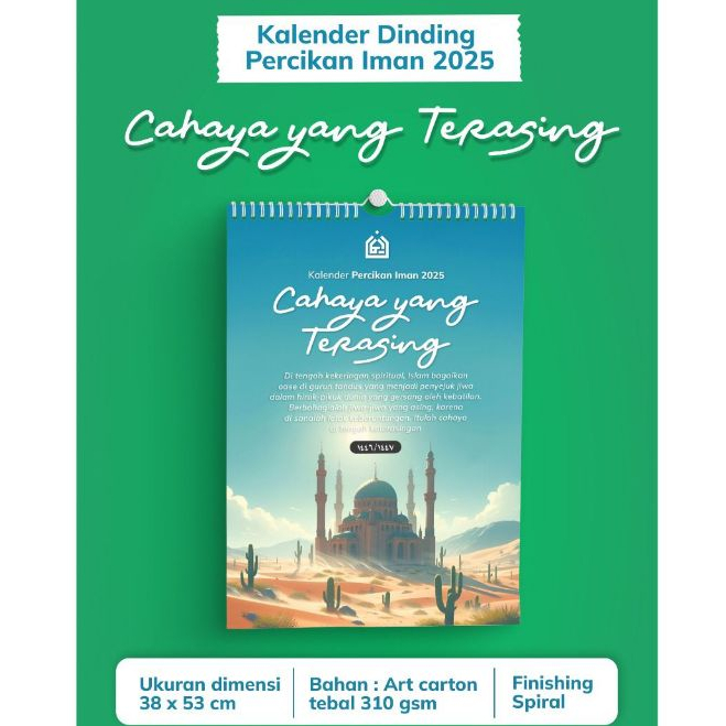 

Kalender Percikan Iman tahun 2025 /1446-1447 H "Cahaya Yang Terasing
