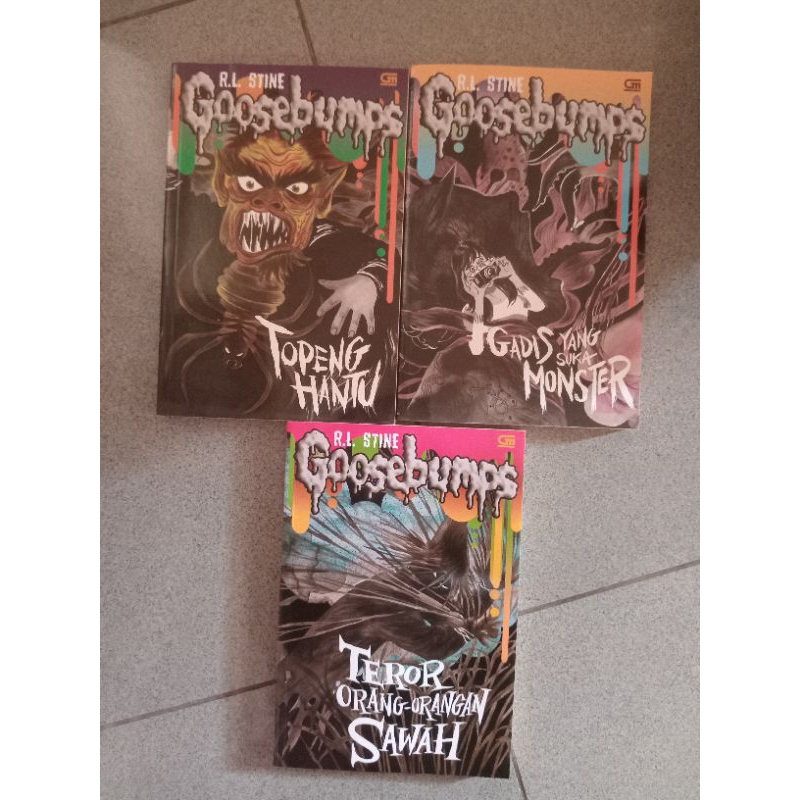 buku-buku Goosebumps by R L stine
