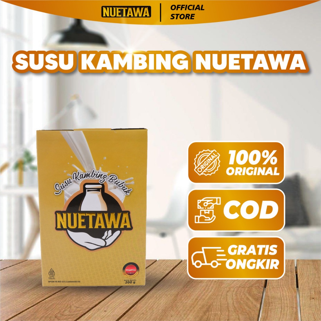 

Nuetawa Original Susu Kambing Etawa Premium Atasi Masalah Pernapasan Asma Kesehatan Tulang Sendi 200 gram
