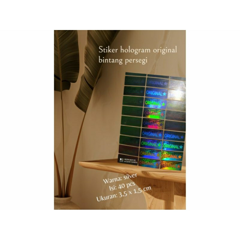 

stiker hologram original persegi