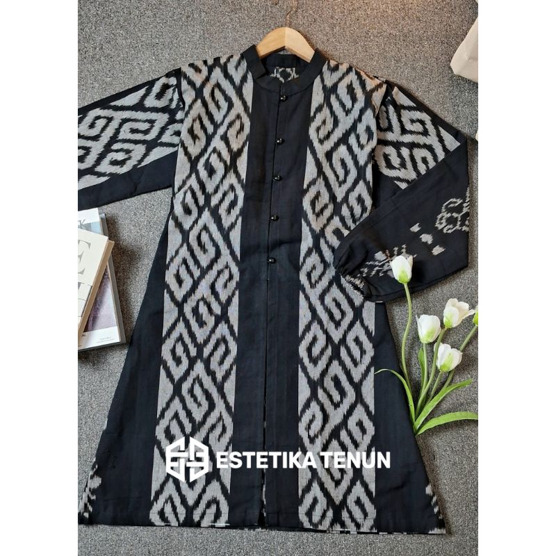 Tahan Lama  Tunik Tenun Wanita - Atasan Tenun - Tunik Tenun Etnik Wanita Premium - Tunik Etnik