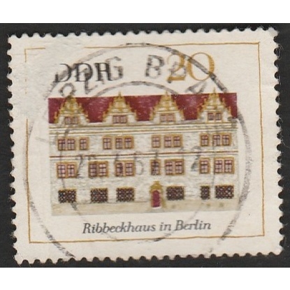 

A 11367 SATU BUAH PRANGKO JERMAN NOMINAL 20 PFENNIG TEMA RIBBECKHAUS IN BERLIN DENGAN KONDISI SUDAH ADA CAP