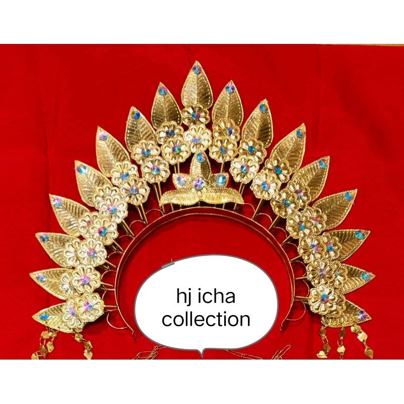 ORIGINAL MAHKOTA MAPPETUADA PENGANTIN BANDO ADAT BUGIS MAKASSAR