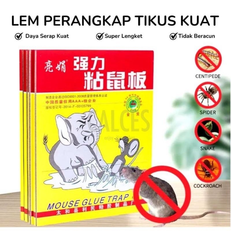 IKO.MURAH - LEM TIKUS PERANGKAP TIKUS JEBAKAN TIKUS LEM TIKUS CAP GAJAH PERANGKAP TIKUS CAP GAJAH LE