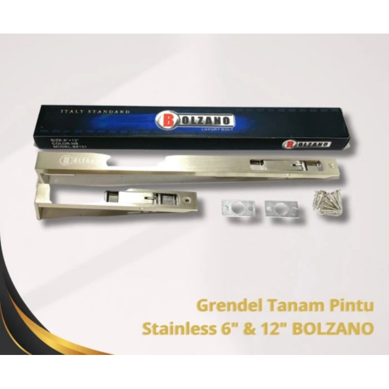 Grendel tanam pintu double dobel / pintu dua
