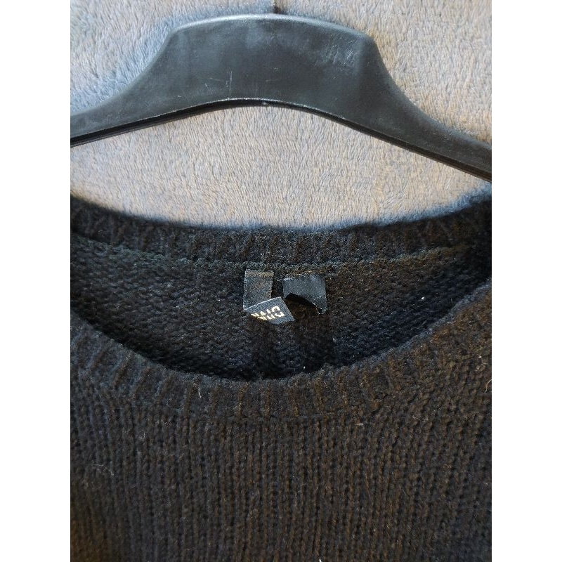 SALE Sweater Knit HnM Rajut Import Premium warna Hitam