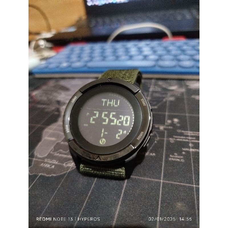 NORTH EDGE ALPS Jam Tangan Militer dengan Fitur Kompas dan Pedometer