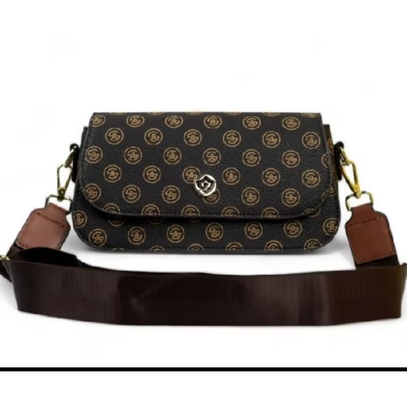 JIELSHI Tas Defilia # Tas Selempang Wanita Bahan Kulit PU Leather , Tali Selempang Adjustable