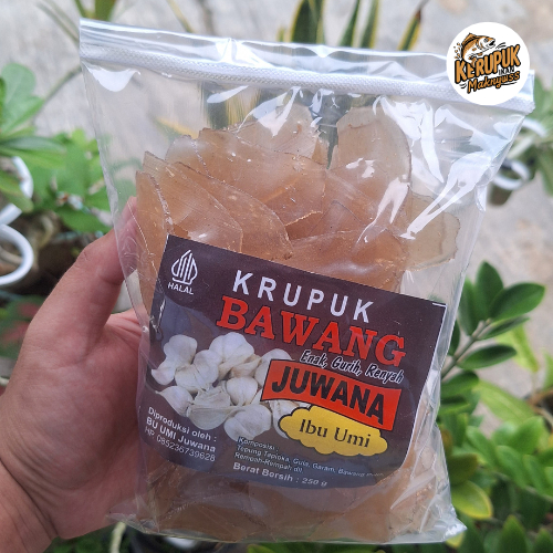 

Krupuk Bawang Mentah "Ibu Umi" Asli Khas Juwana Pati 250gram