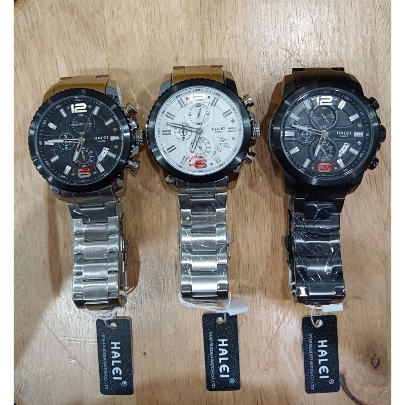 Jam Tangan Pria Halei Krono Aktif Original