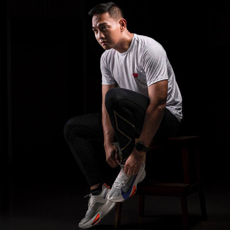 Duos doodle art running jersey white