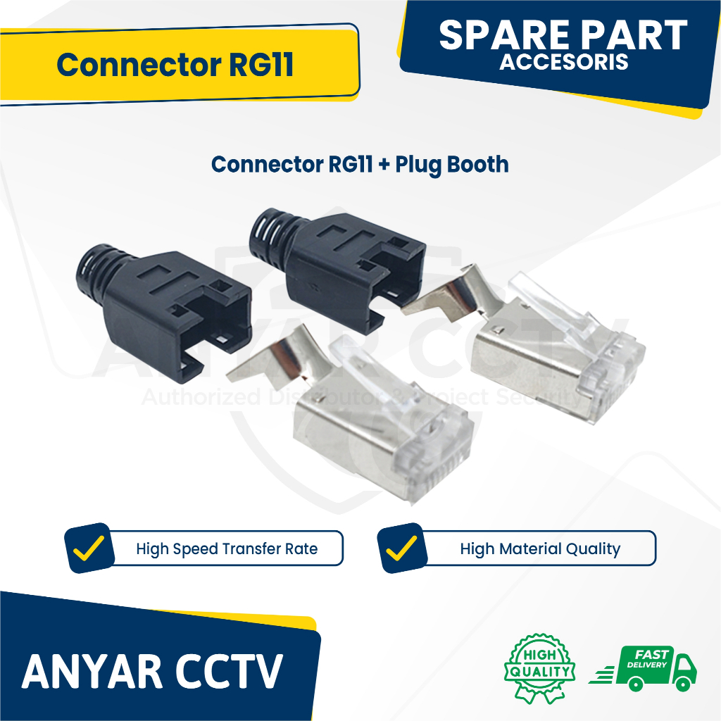 Konektor RG11 + Plug Booth , Connector RG11
