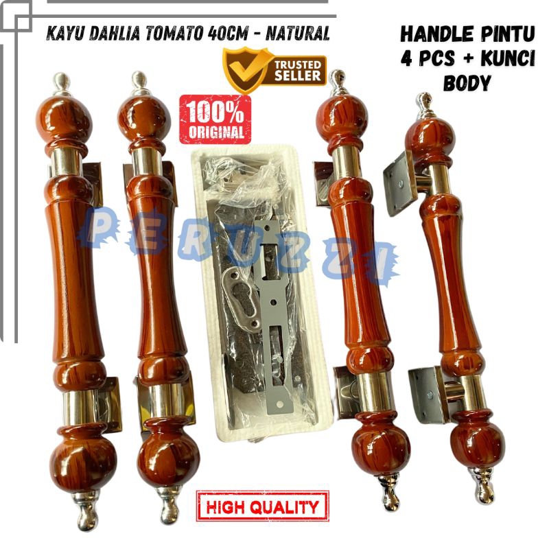 Handle Pintu Kayu Kupu Tarung 40 cm Handle Pintu Rumah Mewah TOMAT DAHLIA Handle Pintu Minimalis