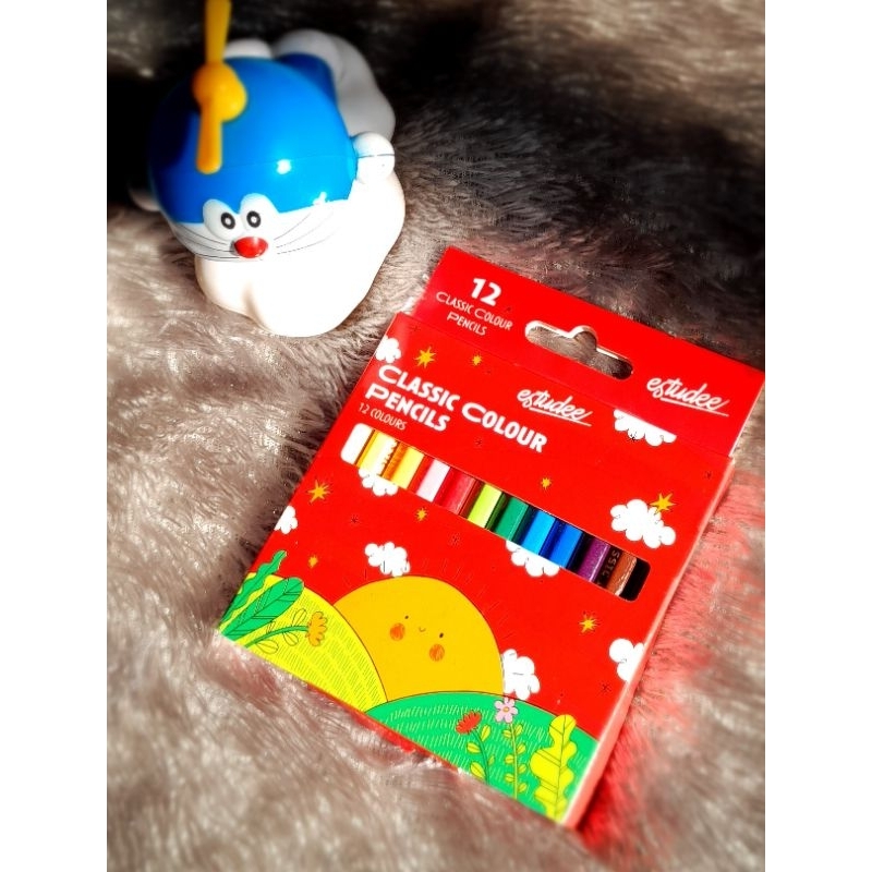 

Estudee Classic Pensil warna isi 12 half panjang 8,5cm