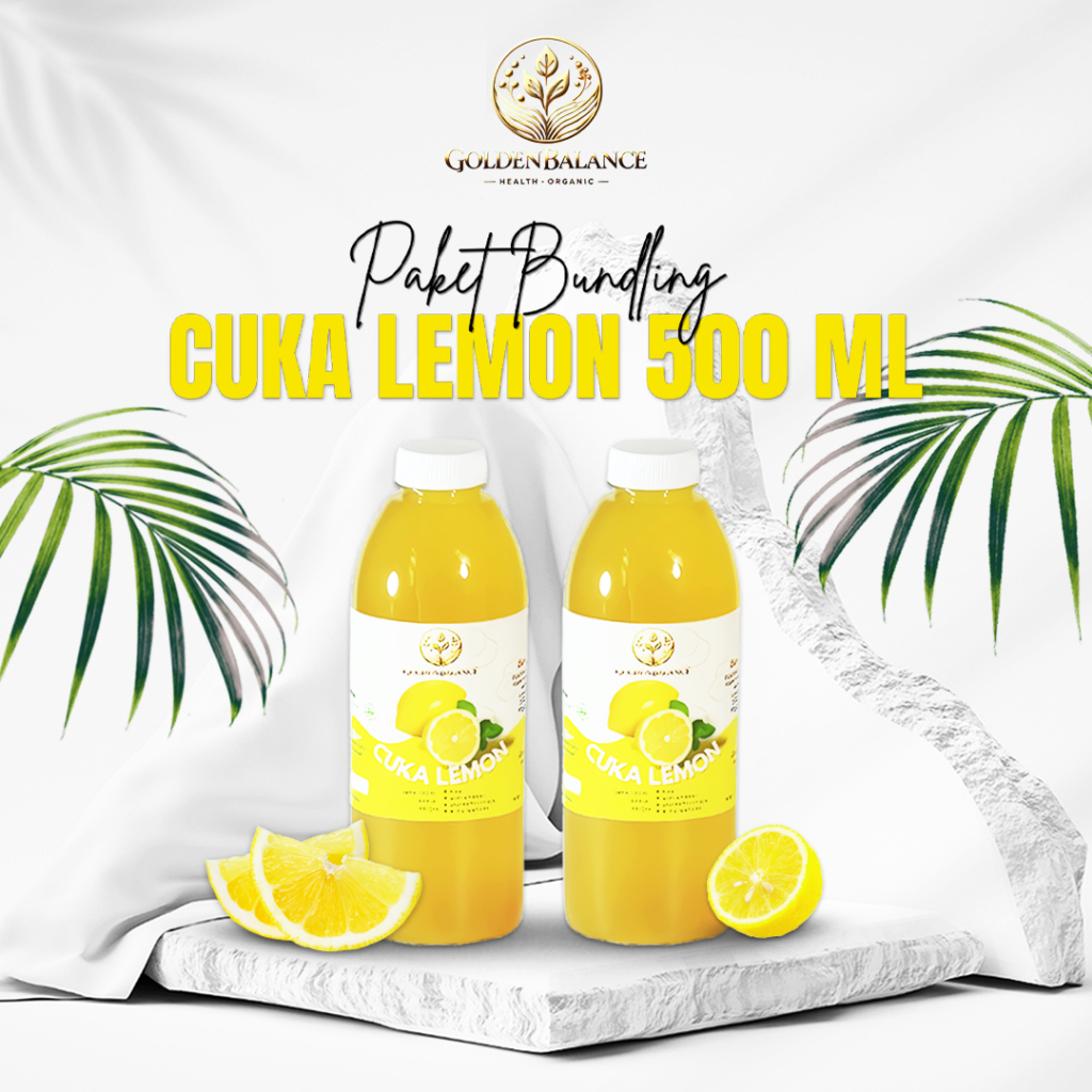 

[BUNDLING 2 PCS] Cuka Lemon Original With Mother 500ml Lemon Vinegar Murni Asli, Cuka Buah