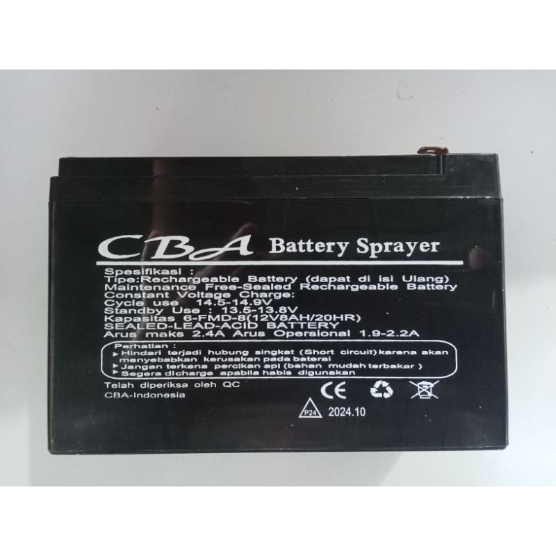 BATERAI SPRAYER ELEKTRIK CBA/ ORIGINAL PABRIK/BATERAI BARU.