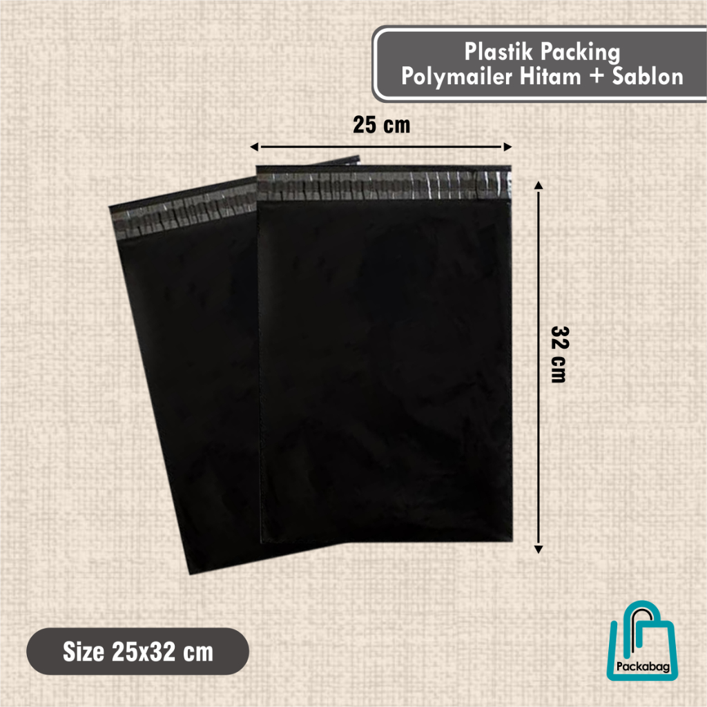 

PLASTIK POLYMAILER UKURAN 25 X 32 CM - READY STOK 1 PACK [100pcs]