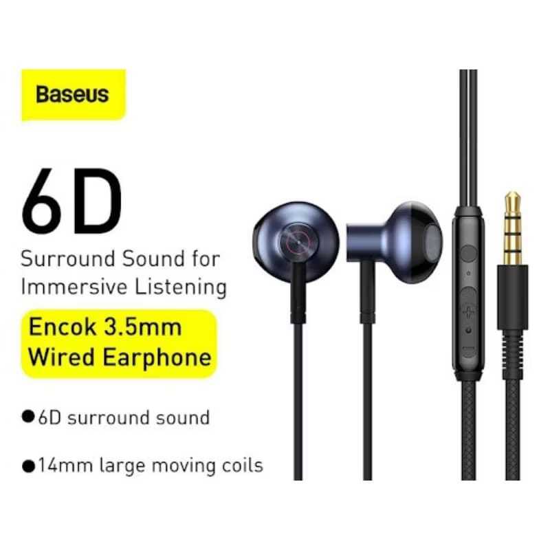 earphone headset baseus encok h19