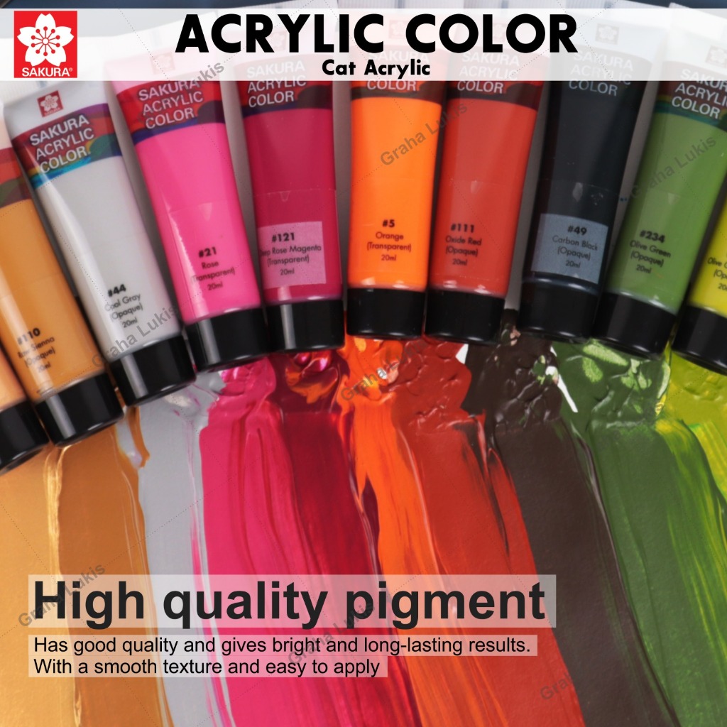 

HJK Sakura Acrylic 20ml - Satuan ( Tersedia 58 Warna) Varian 1