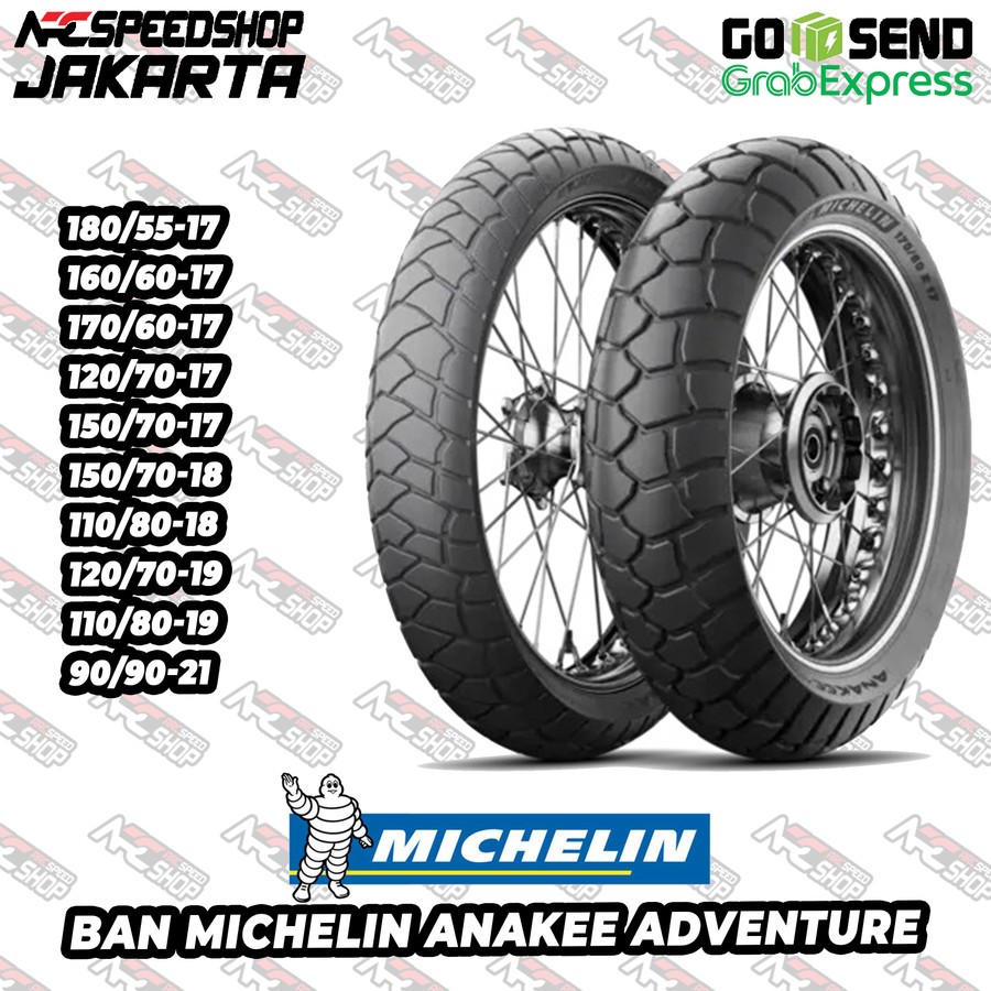 Ban Michelin ANAKEE ADVENTURE 180 55 R17 180/55-17 160 60 R17 160/60-17 170 60 R17 170/60-17 120 70 