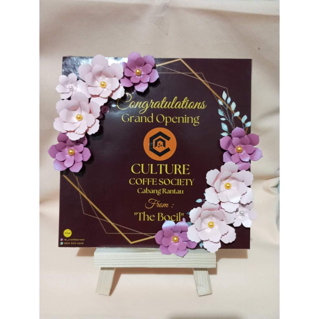 Karangan Bunga Papan Bunga Mini Papan Bunga Ucapan Souvenir Ucapan