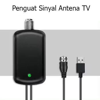 Penguat Sinyal Antena TV HDTV Antena Amplifier 4K Low Noise Signal Booster for Digital TV
