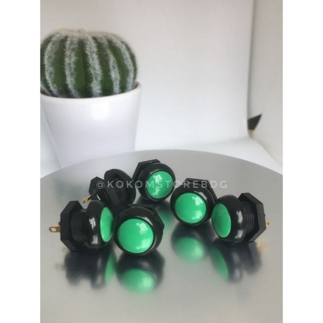 Otto p9 HIJAU Authentic Original clicky push button tombol 12mm
