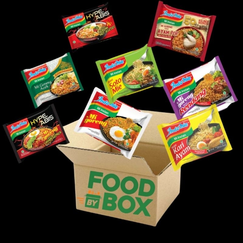 

1 Dus isi 40 Pcs - Indomie Mi Goreng Aceh/RENDANG/SOTO/KARI AYAM/GEPREK/AYAM BAWANG