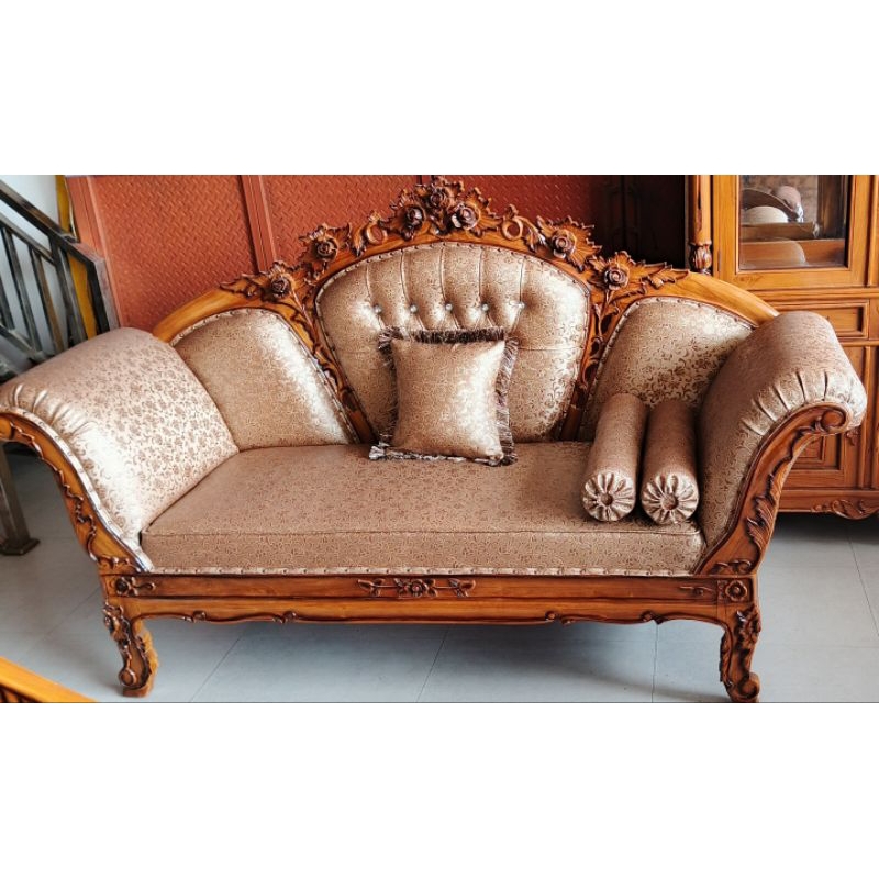 Sofa Santai Jati Jepara Mawar