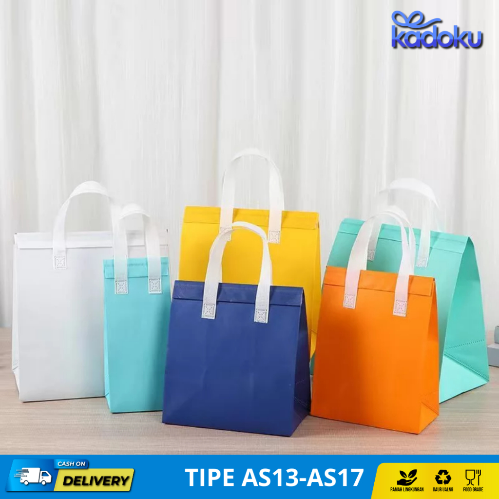 

Tas Belanja / Tote Bag Spunbond Kain Motif Premium Kantong Jumbo Tas Kado Gift I Tas Bekal