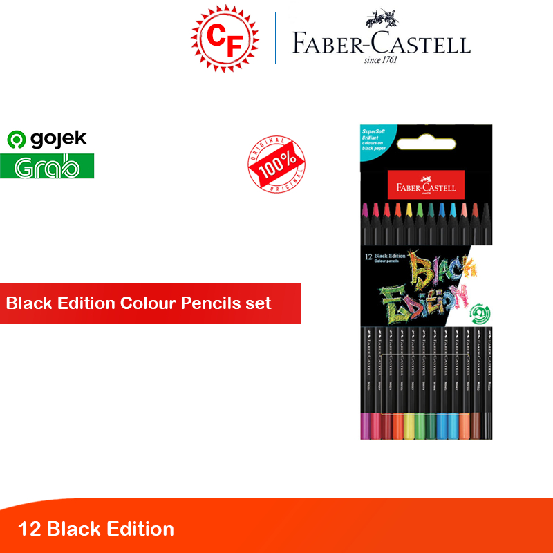 

Black Edition Colour Pencils set- 12