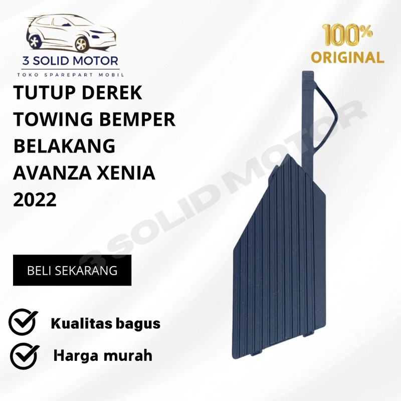 TUTUP DEREK TOWING BEMPER BELAKANG AVANZA XENIA 2022 ORIGINAL