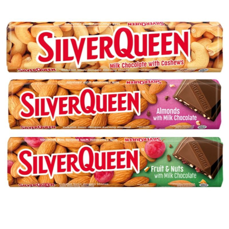 

SilverQueen Milk Chocolate kecil 22g Cashew almond fruit nut