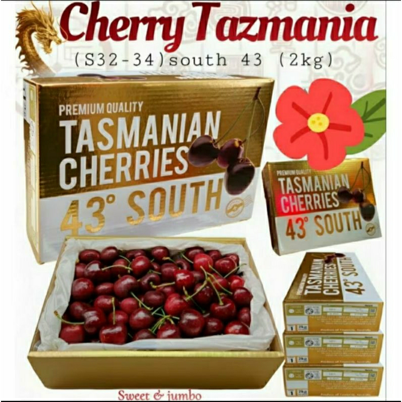 

cherry tasmania 43 south 32-34 2kg dus