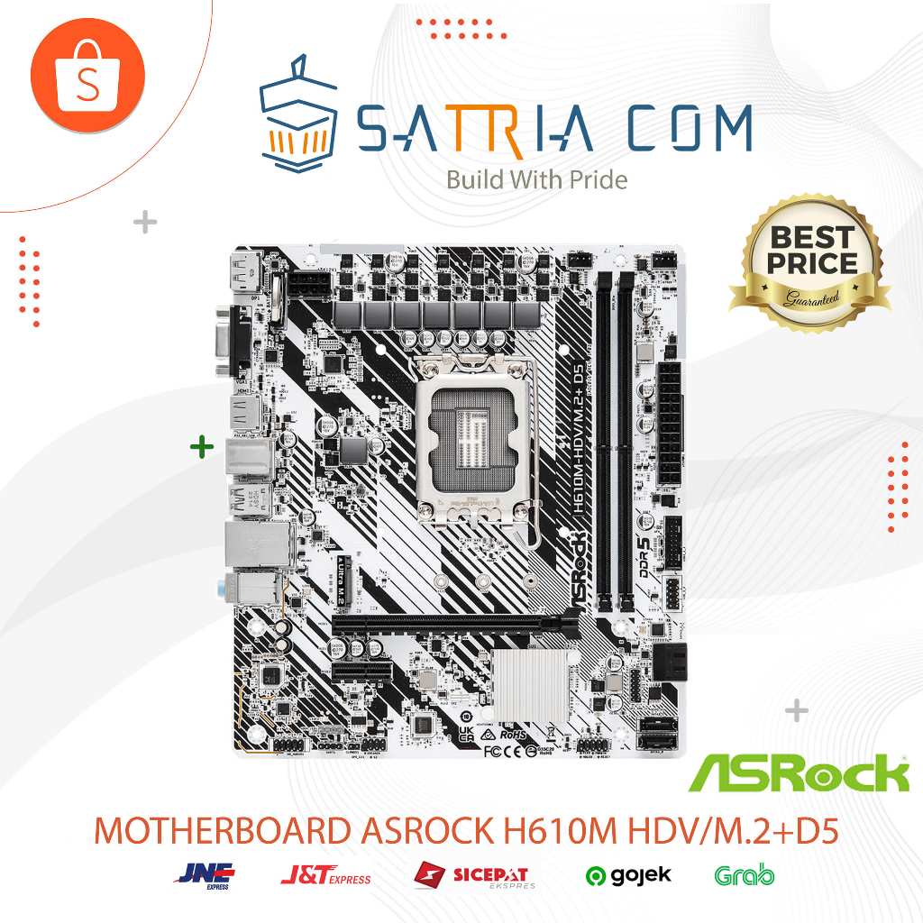 ASROCK H610M HDV/M.2+D5 90-MXBM50-A0UAYZ