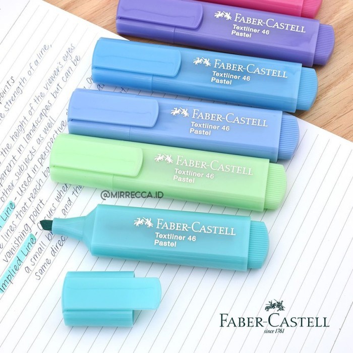 

FABER CASTELL TEXLINER 46 PASTEL Colour memperjelas mewarnai tulisan bacaan penting jadi lebih jelas terbaca