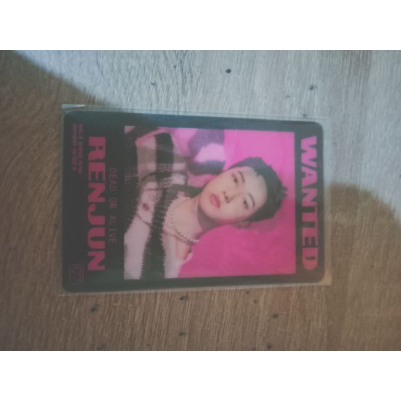 PHOTOCARD NCT DREAM OFFICIAL RENJUN LENTI GLITCH MODE