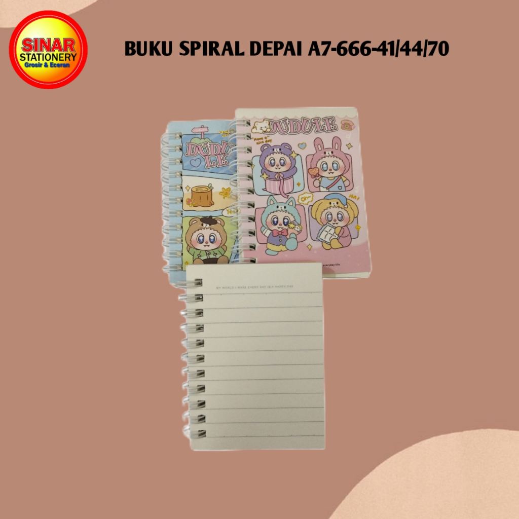 

Buku Spiral Depai A7-666-41/44/70 LABUBU