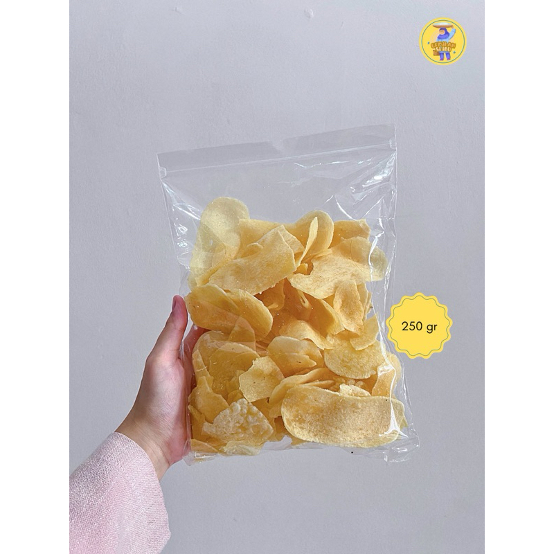 

Keripik Getuk Singkong Original Gurih Asin berat 500gr - Cemilan Si Ibu