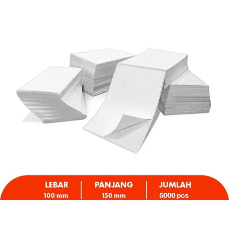 

||Label Sticker Thermal ukuran 100mm x 150mm isi 5000 pcs