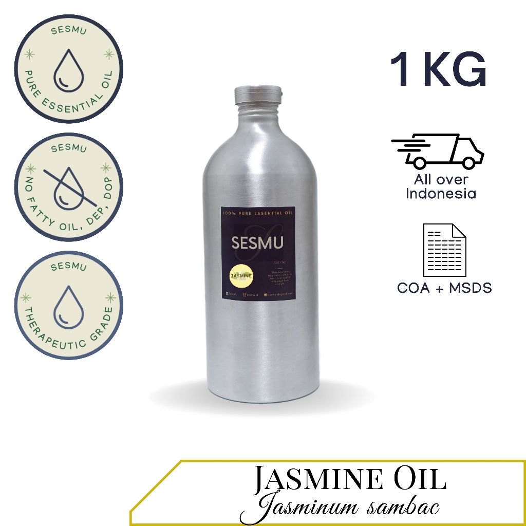 1 KG / 1 L / 1000 ML JASMINE (MELATI) 100% PURE ESSENTIAL OIL / MINYAK ATSIRI