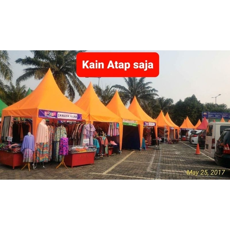 Atap tenda 3x3 Kerucut
