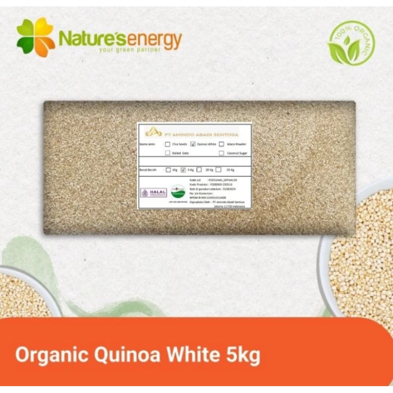 

Organic Quinoa White - 5kg