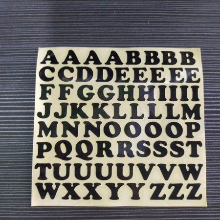 stiker cutting huruf abjad stiker papanan ubjad stiker motor abjad