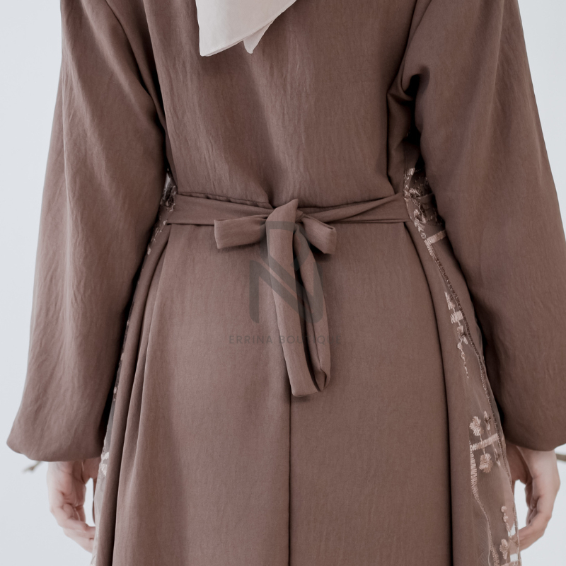 Gamis Brokat Elegan Pesta Muslimah Premium-6