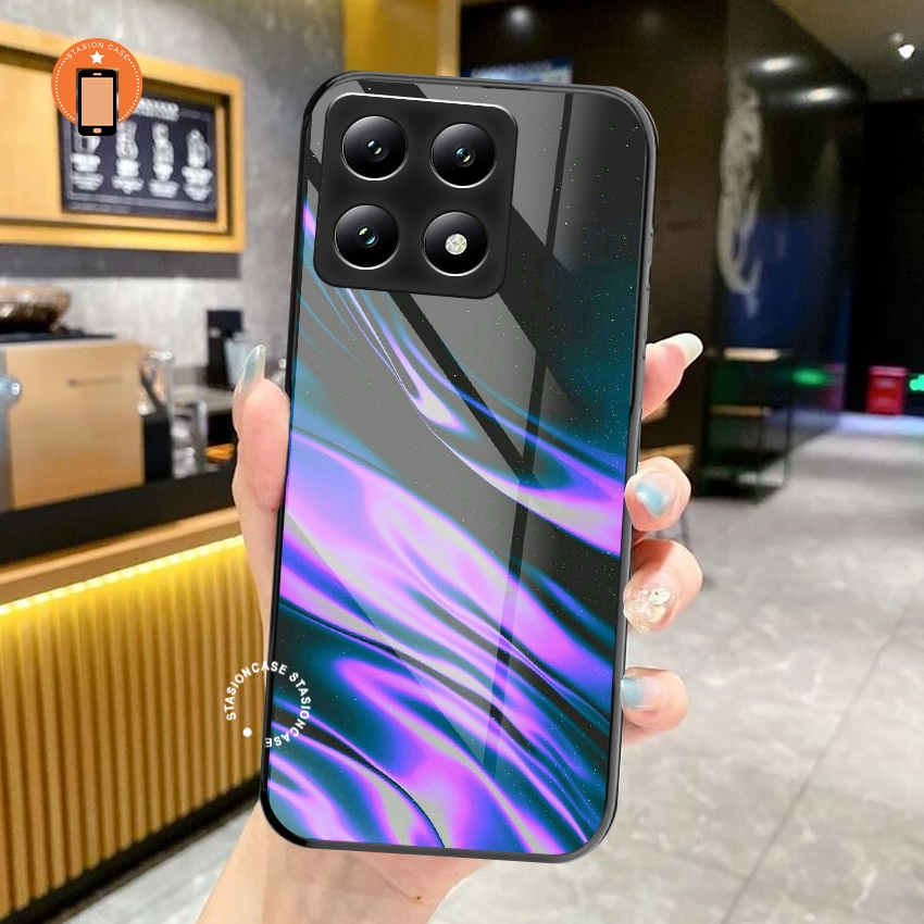 STC_Softcase kaca untuk Xiaomi Redmi 14T Terbaru Casing hp redmi xiomi pelindung belakang kesing han