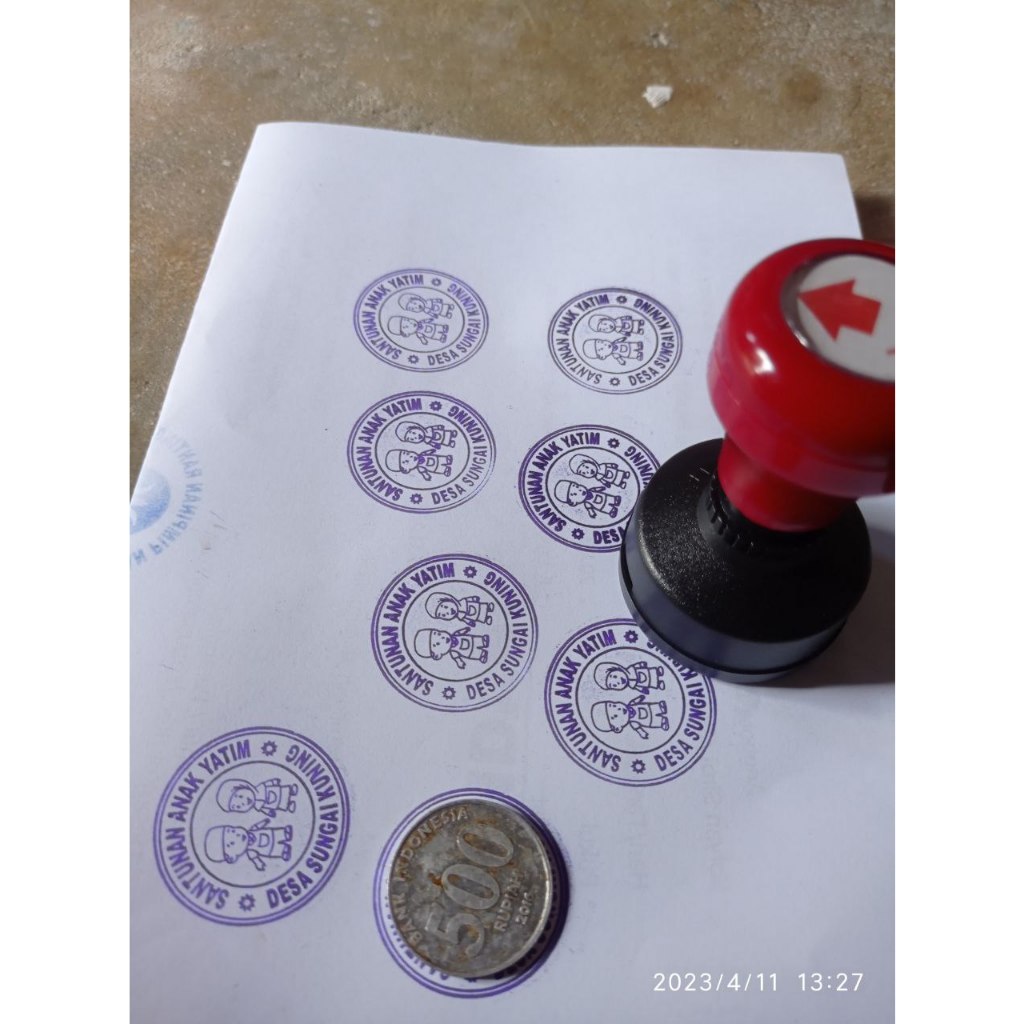 

Stempel Bulat 35 mm ukuran diameter 3,2 cm