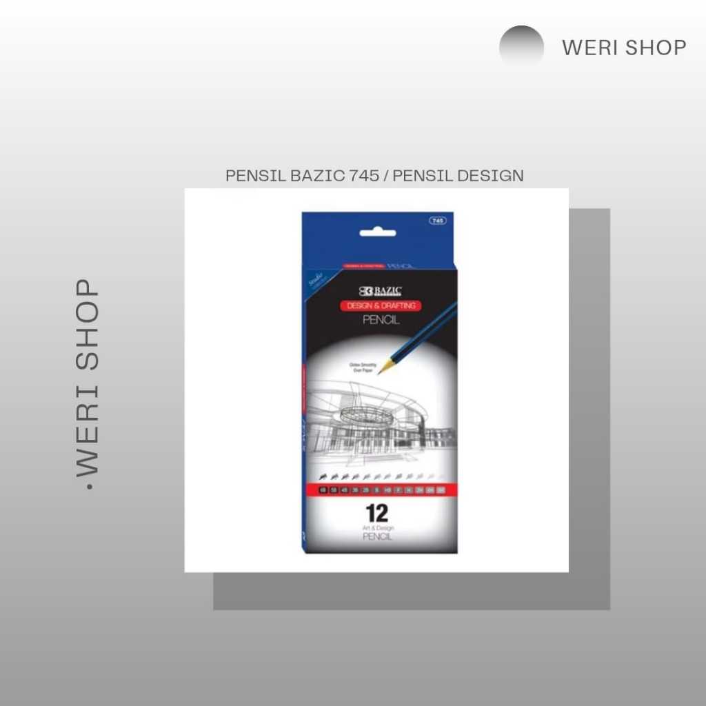 

PENSIL BAZIC 745 / PENSIL DESIGN BERKUALITAS (1 PAK ISI 12 PCS)