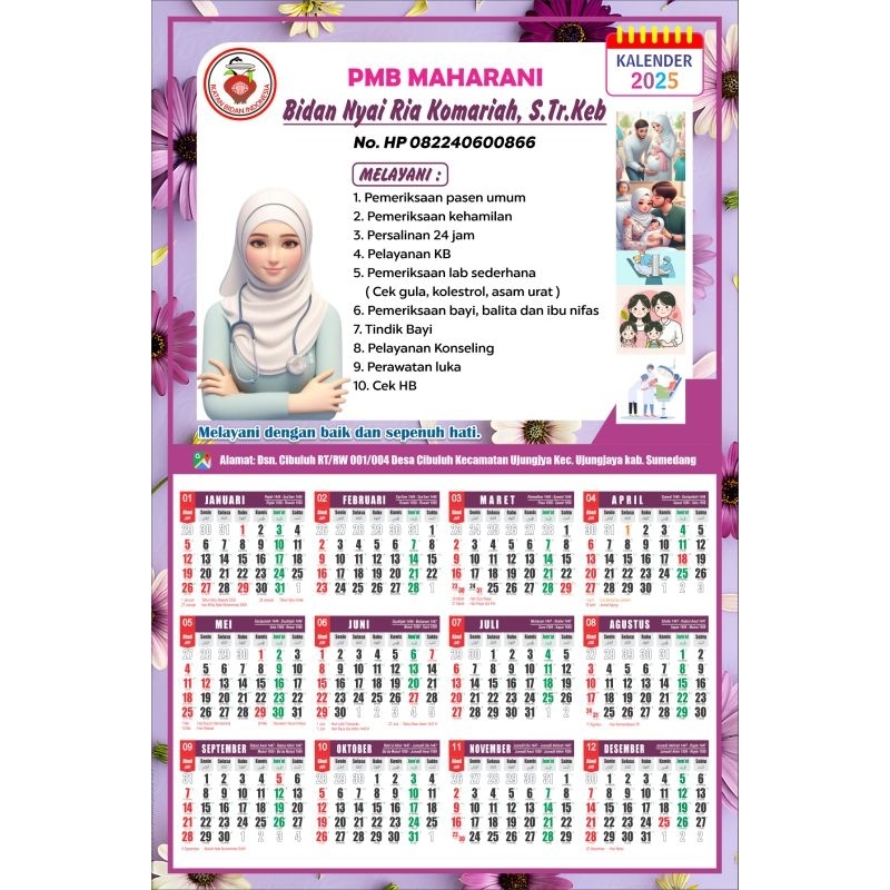 

Kalender 2025/Kalender Custom/Kalender Souvenir Bidan/Kalender Souvenir Dokter